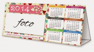 Calendário Personalizado 2014 para imprimir