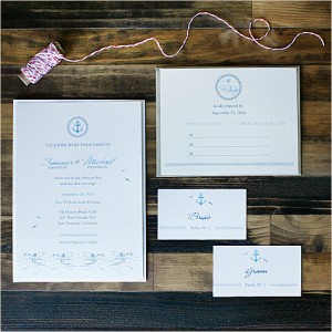 nautical invitation set