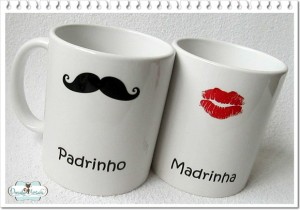 Caneca Padrinhos (criação by Dasde Artes