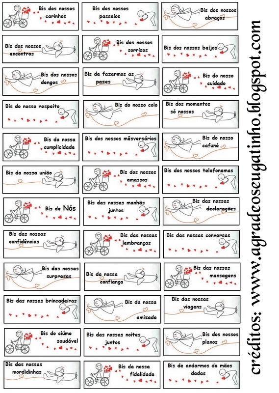 Caixinha de Bis Personalizada Dia dos Namorados - Bis do Nosso