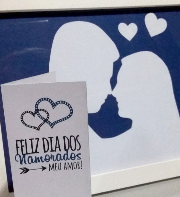 DIY Dia dos Namorados: Quadrinho personalizado + Cartãozinho
