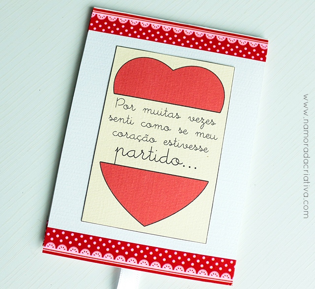 DIY: Cartão “Meu coração só está completo com você”
