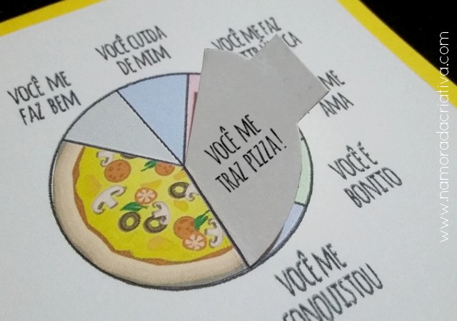 DIY - Cartão Divertido para os Amantes de Pizza - Namorada Criativa - 09