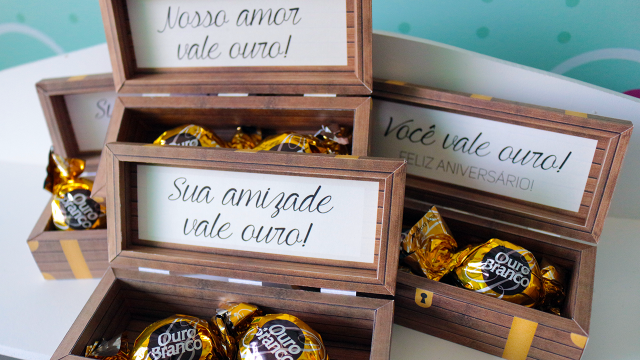 DIY: Baú “Você vale ouro”