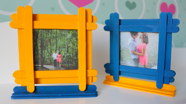 DIY: Porta-retratos com palitos de picolé