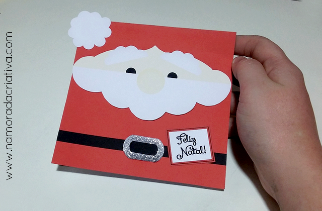DIY: Carta/ cartão Papai Noel | Namorada Criativa - Por Chaiene Morais
