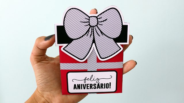 DIY: Cartão de Aniversário Caixa de Presente