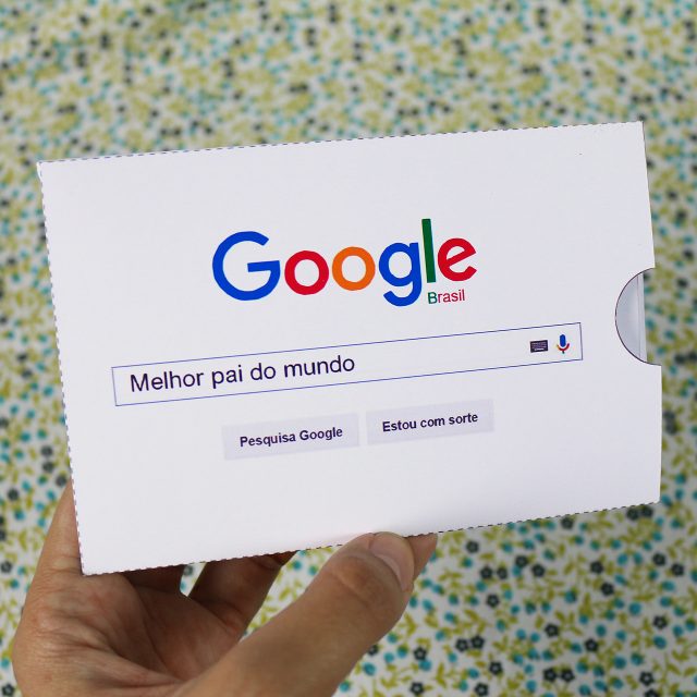 DIY: Cartão Google Melhor Pai do Mundo