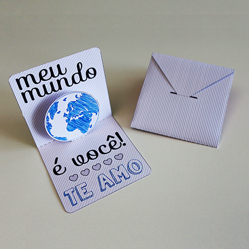 DIY: Cartão “Meu mundo é você!”