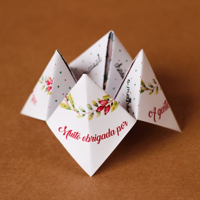 DIY: Cartão Agradecimentos e Desejos (Cootie Catcher)