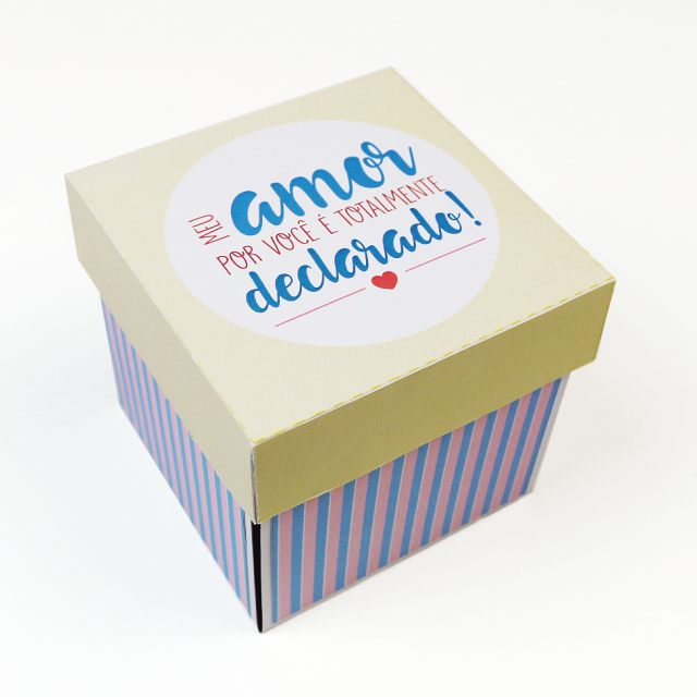 DIY: Caixa Explosiva Ilustrada “Amor Declarado”