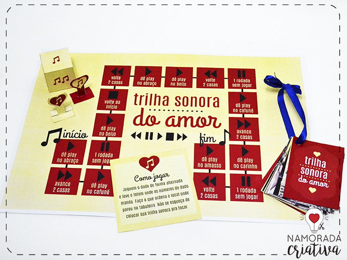 DIY: Kit Trilha Sonora do Amor  Namorada Criativa - Por Chaiene