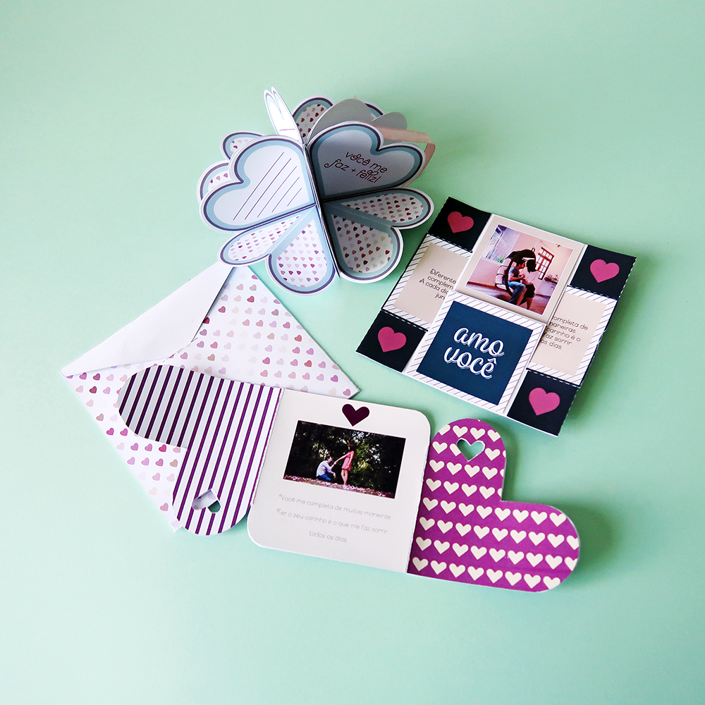DIY: 3 cartões fáceis para o Dia dos Namorados  Namorada 