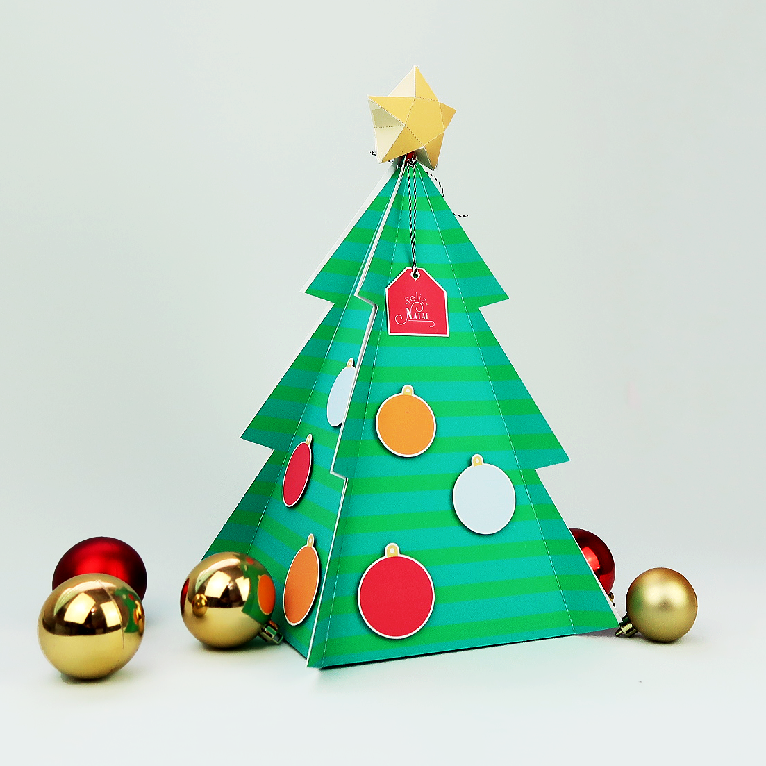 DIY: Caixa explosiva em formato de árvore de Natal | Namorada Criativa -  Por Chaiene Morais