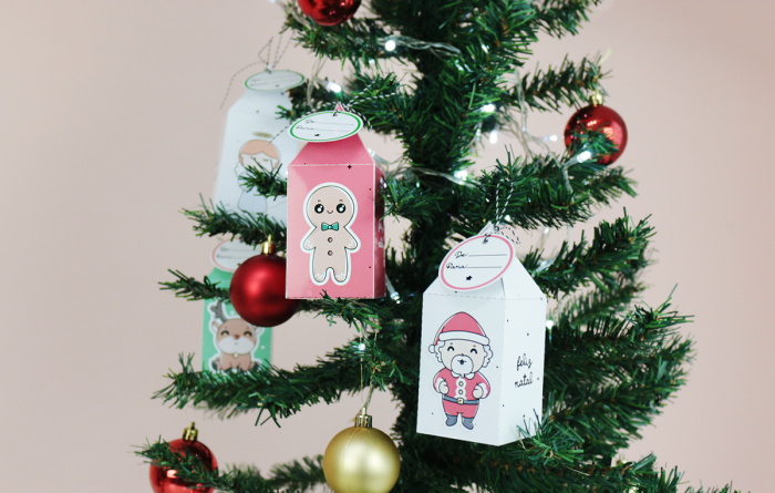 Enfeites para Árvore de Natal (Caixinhas de Presente)