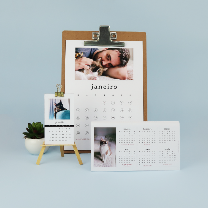 DIY: Calendários com foto para 2020