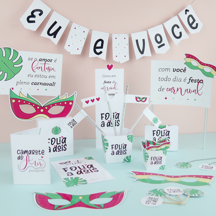 Kit Folia a Dois – Carnaval Criativo para Casal