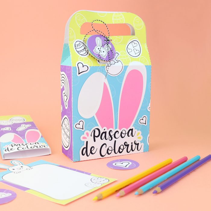 Kit Páscoa de Colorir – presentinho de Páscoa para crianças