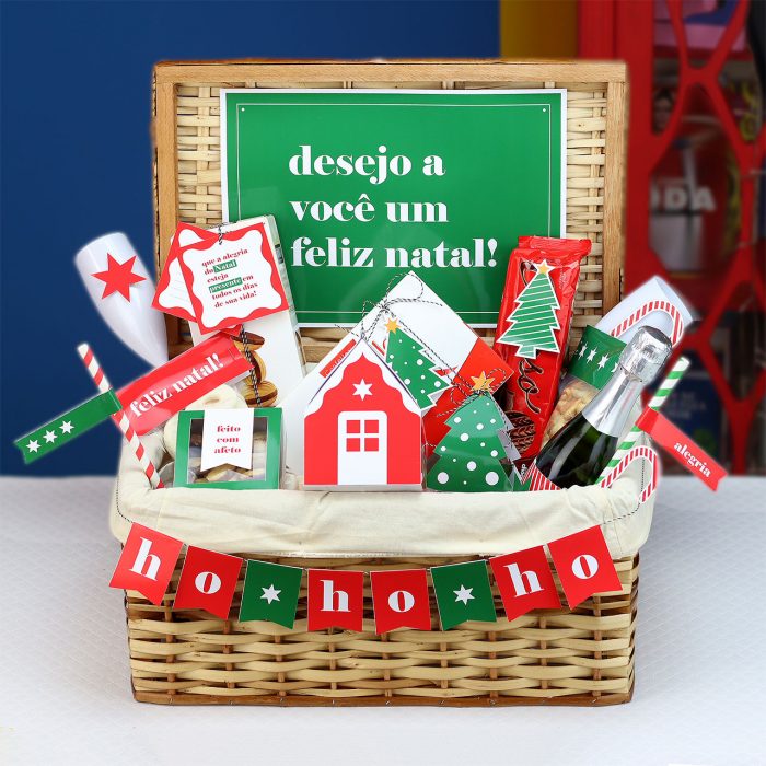 Cesta de natal para montar em casa