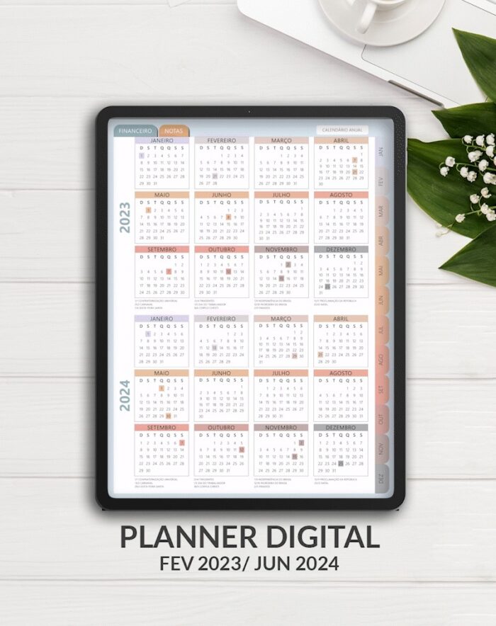 Planner digital 2023/2024 para baixar