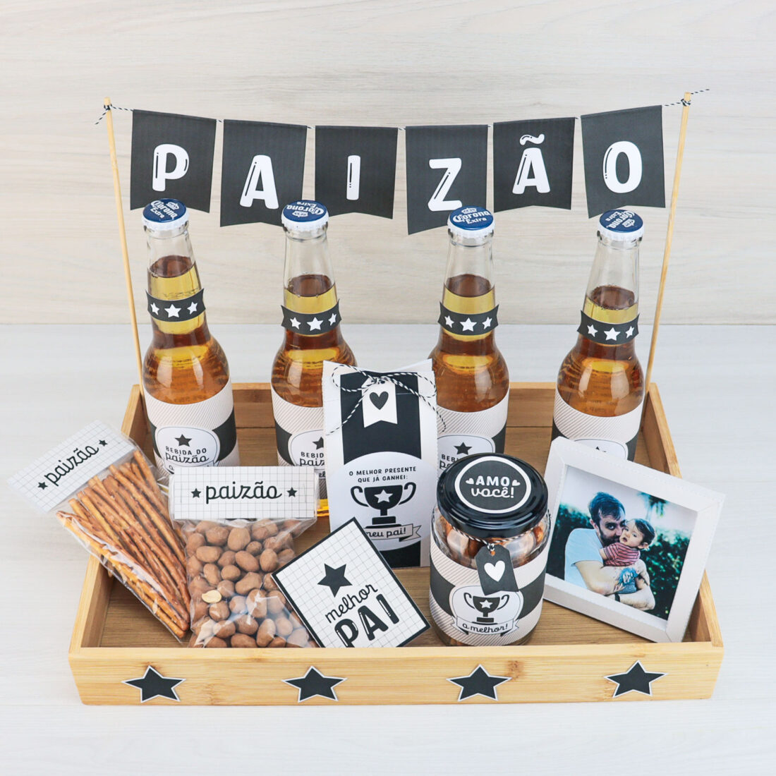 Kit Presente com Bebidas e Petiscos para o Dia dos Pais | Namorada ...