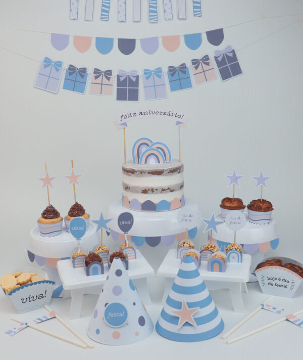 Kit Aniversário - Tons de azul - Image 4