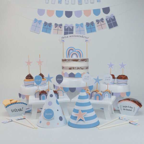 Kit Aniversário - Tons de azul - Image 5