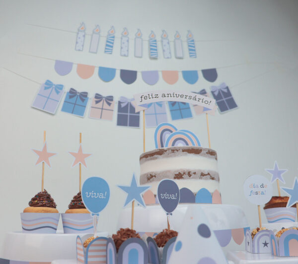 Kit Aniversário - Tons de azul - Image 6