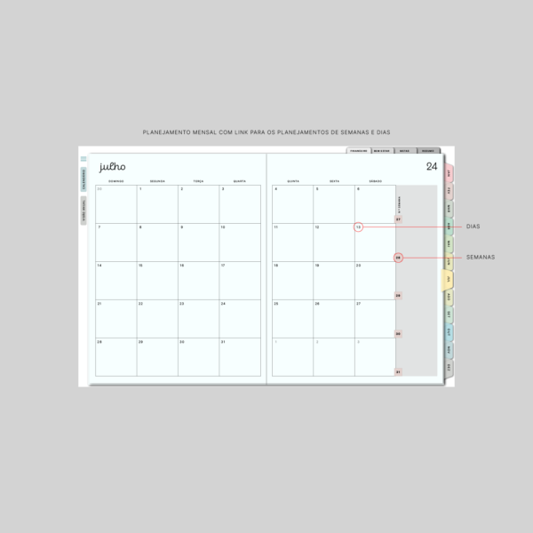 Planner Digital de Meio de Ano (Jul 24/ Jul 25) - Image 2