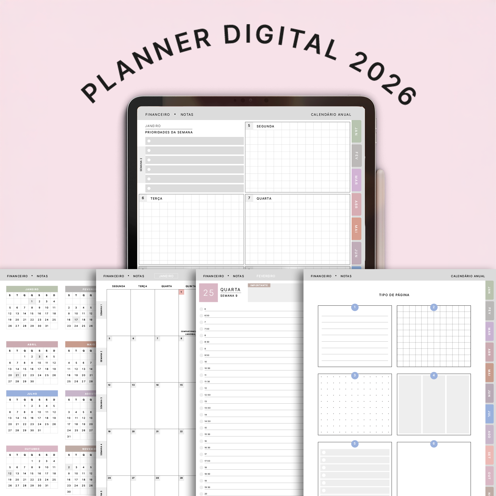 Planner Digital 2026 | Namorada Criativa - Por Chaiene MoraisNamorada